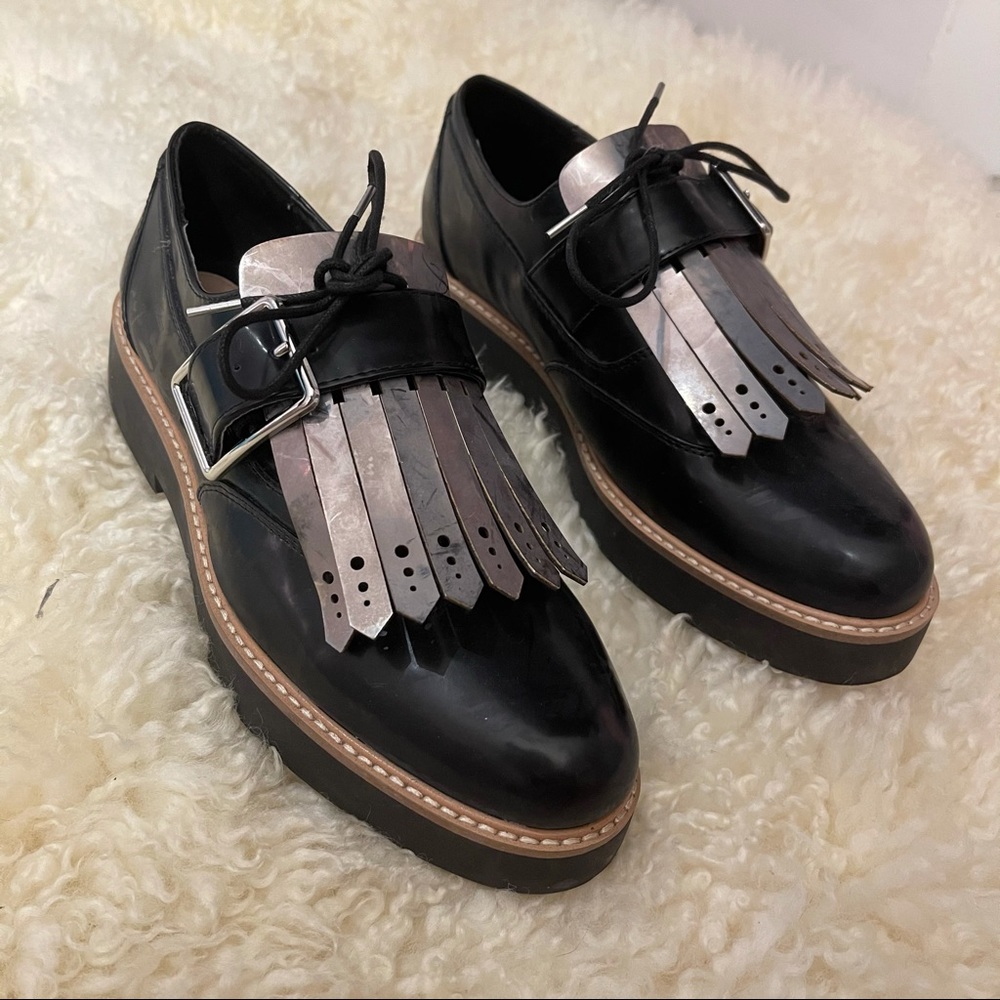 Zara Loafers Metallic